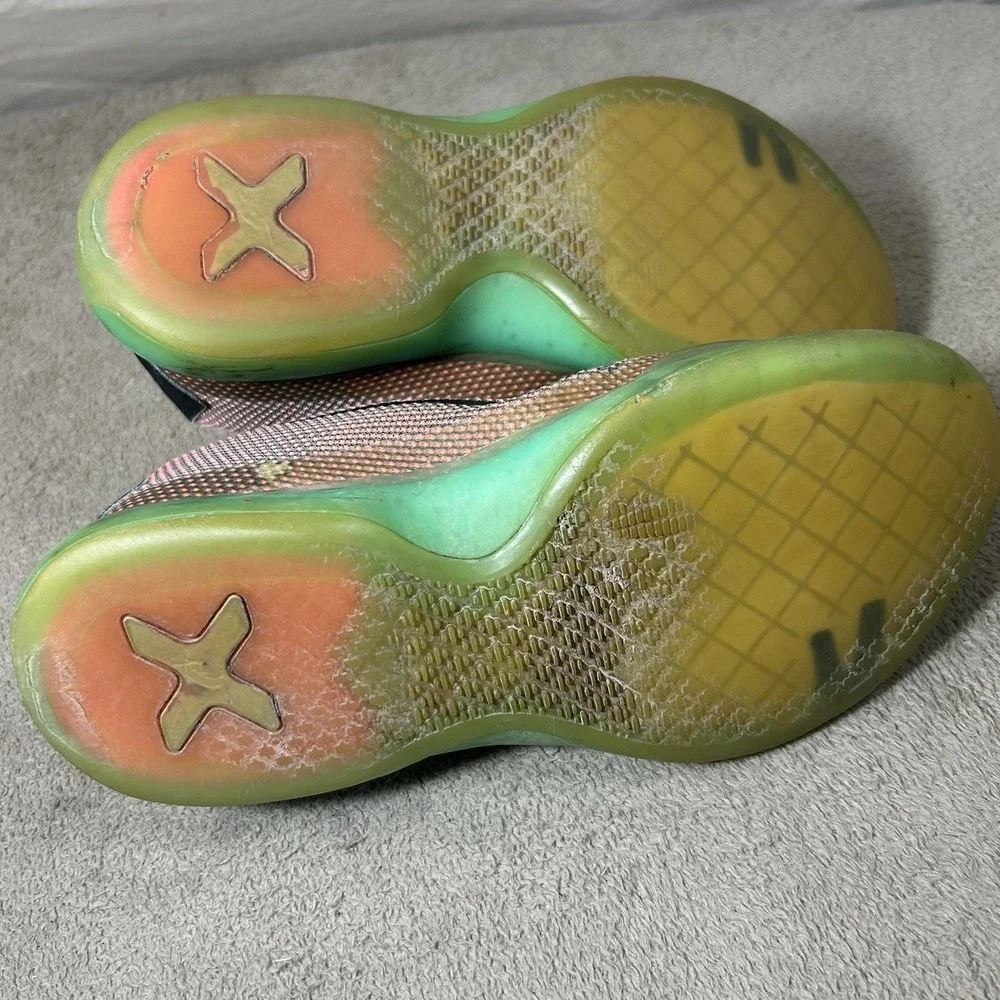 Nike Kobe 10 GS Easter Shoes Youth 5Y Hot Lava Blue 726067-808 Basketball